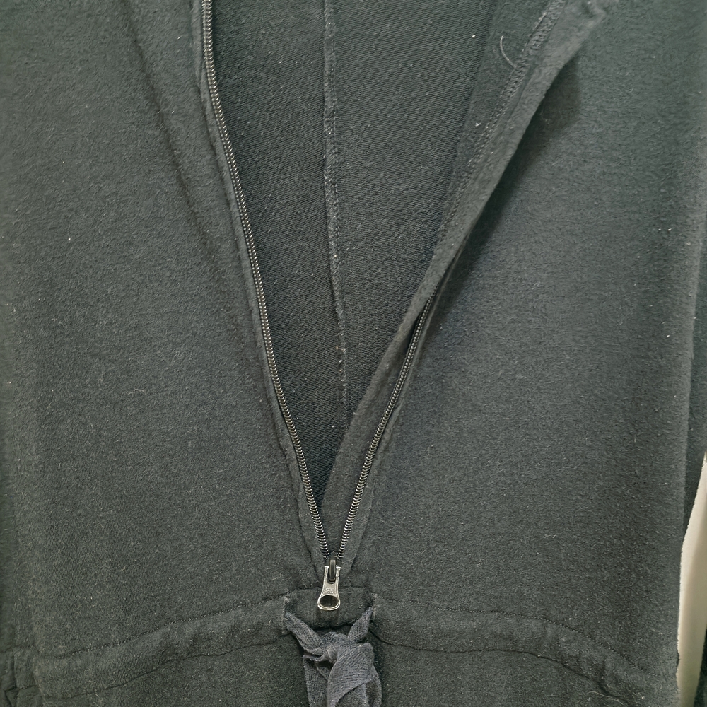 Smash + Tess Black Harris Hoodie Romper in Midnight Black - Picture 6 of 7